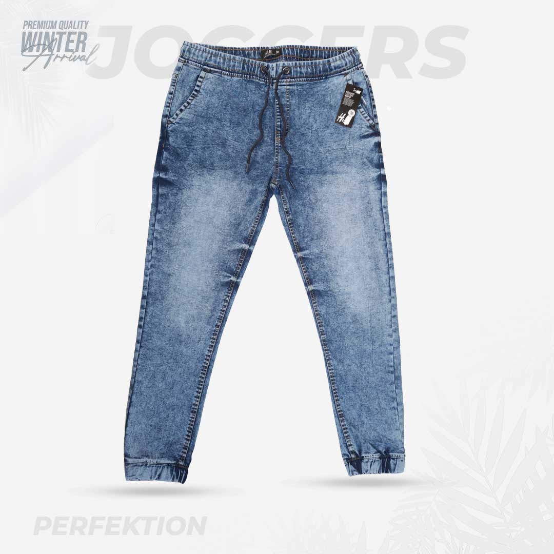 Denim Joggers 4 pocket Lite wash