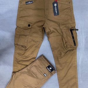 Six Pocket Twill Cargo Pant Biscuit Color JOG04