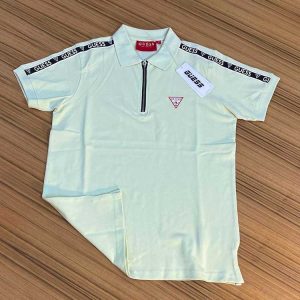 Guess Polo Shirt For Men Lite Olive Color - PL01